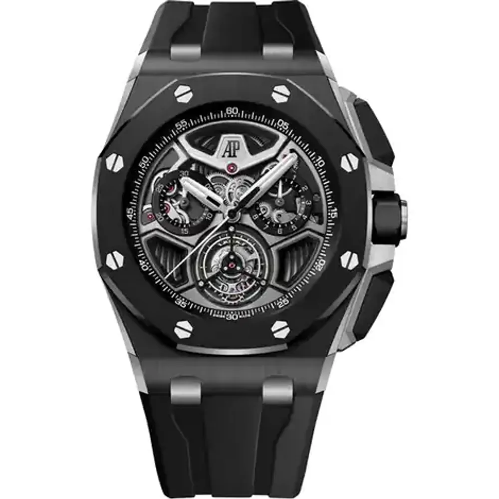 Audemars Piguet Royal Oak Offshore Selfwinding Tourbillon Chronograph, Black ceramic · 43 mm