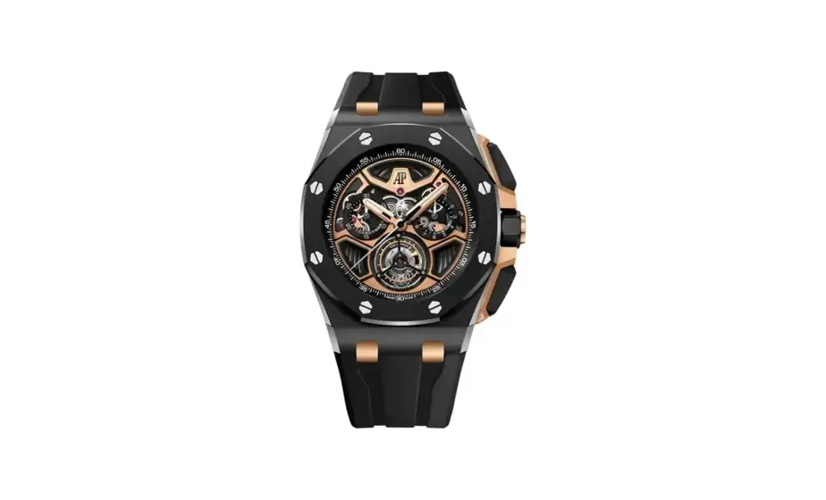 Audemars Piguet Royal Oak Offshore Selfwinding Tourbillon Chronograph, Black ceramic · 43 mm