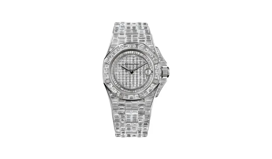 Audemars Piguet Royal Oak OffShore 67543 Lady Quartz Full Baguette