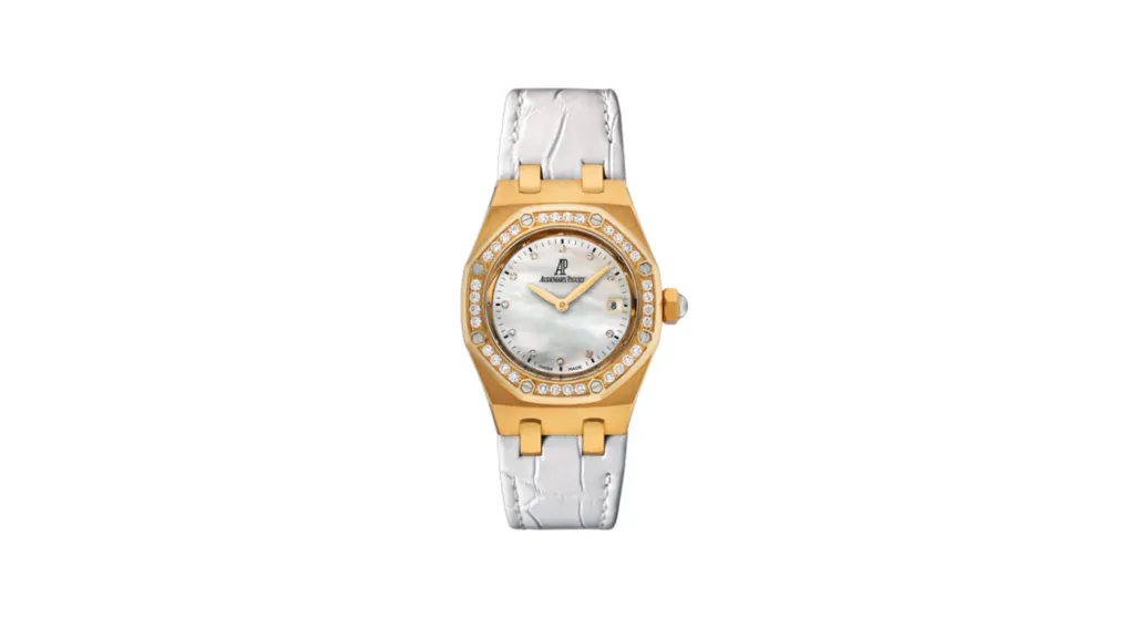 Audemars Piguet Royal Oak 67601 Quartz Yellow Gold / MOP / Strap