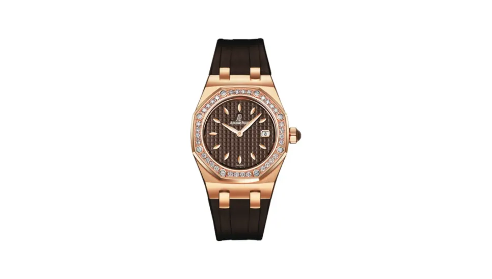 Audemars Piguet Royal Oak 67601 Quartz Pink Gold / Brown