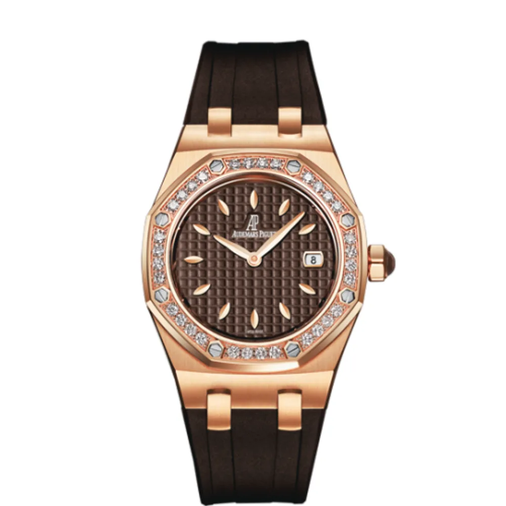 Audemars Piguet Royal Oak 67601 Quartz Pink Gold / Brown