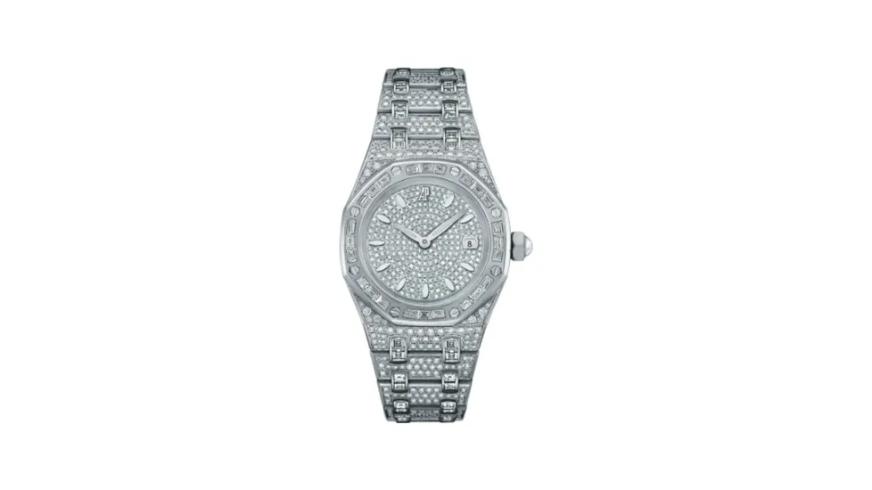 Audemars Piguet Royal Oak 67604 Quartz White Gold / Diamond / Diamond / Bracelet