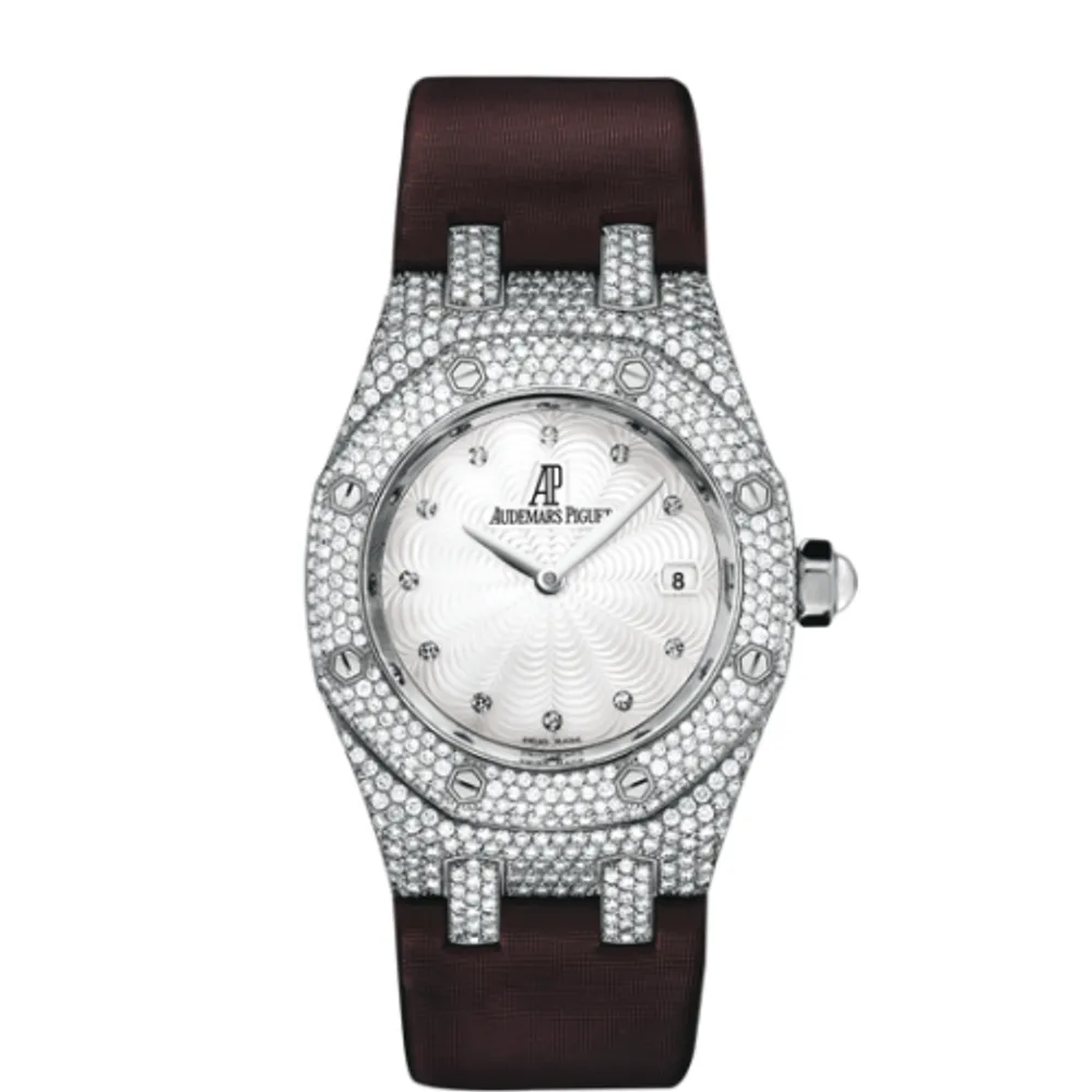 Audemars Piguet Royal Oak 67605 White Gold / Diamond / MOP