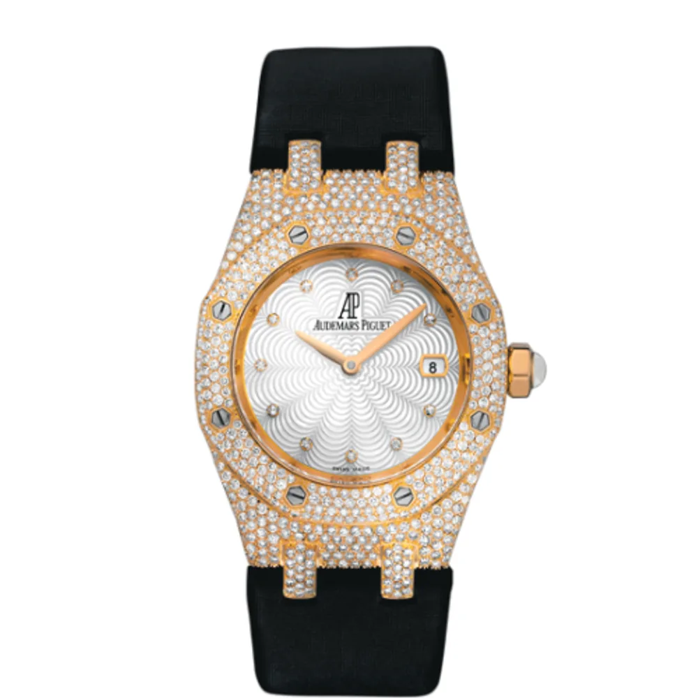 Audemars Piguet Royal Oak 67605 Pink Gold / Diamond / MOP / Strap