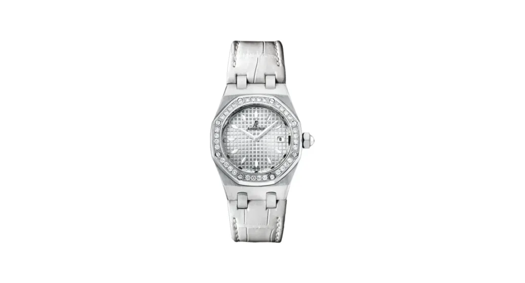 Audemars Piguet Royal Oak Quartz 67621 Stainless Steel / Diamond / Silver / Alligator