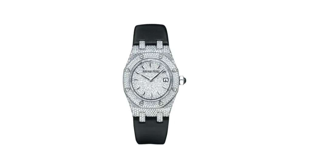 Audemars Piguet Royal Oak Quartz 67625 White Gold / Diamond / Diamond / Strap