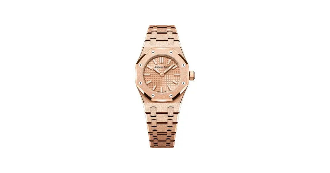 Audemars Piguet Royal Oak Mini Quartz Frosted Pink Gold / Silver