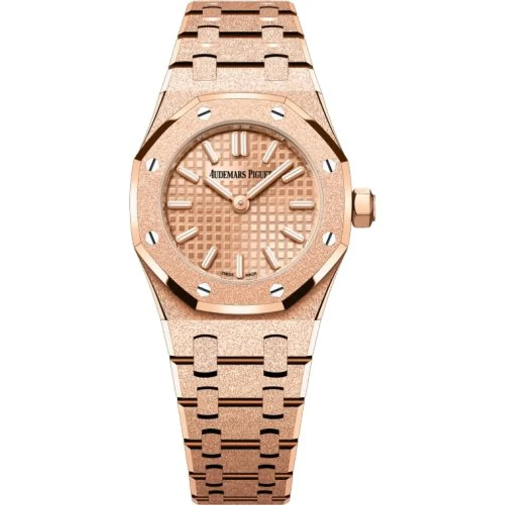 Audemars Piguet Royal Oak Mini Quartz Frosted Pink Gold / Silver
