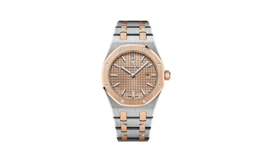 Audemars Piguet Royal Oak 67650 Quartz Stainless Steel / Pink Gold / Pink / Bracelet