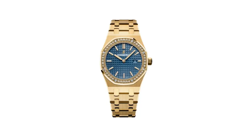 Audemars Piguet Royal Oak 67651 Quartz Yellow Gold / Blue