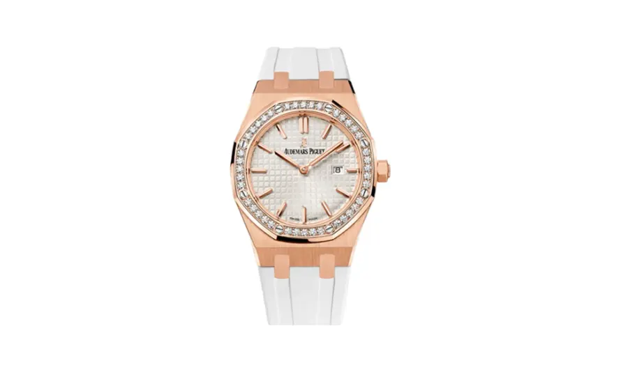 Audemars Piguet Royal Oak 67651 Quartz Pink Gold / Silver / Rubber