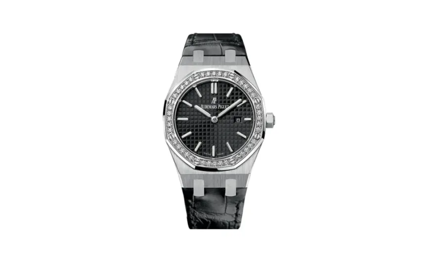 Audemars Piguet Royal Oak 67651 Quartz Stainless Steel / Black / Strap