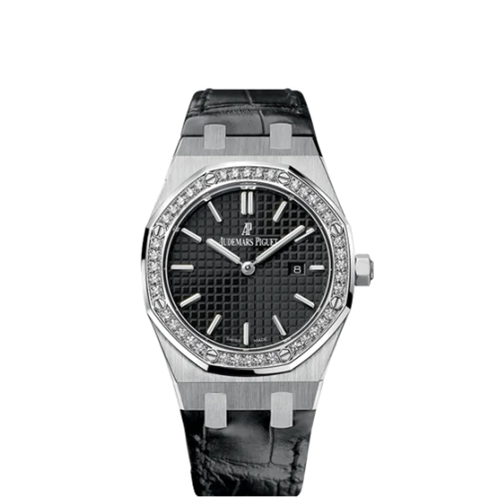 Audemars Piguet Royal Oak 67651 Quartz Stainless Steel / Black / Strap