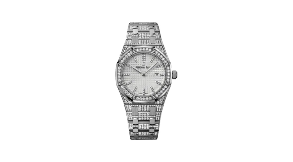 Audemars Piguet Royal Oak 33 Quartz White Gold / Diamond / Silver / Bracelet