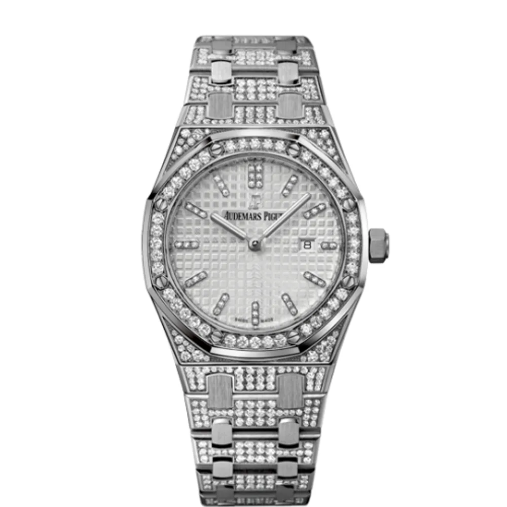Audemars Piguet Royal Oak 33 Quartz White Gold / Diamond / Silver / Bracelet