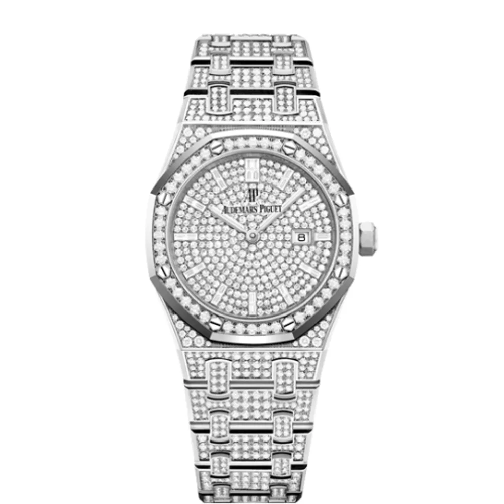 Audemars Piguet Royal Oak 33 Quartz White Gold / Diamond / Silver / Bracelet