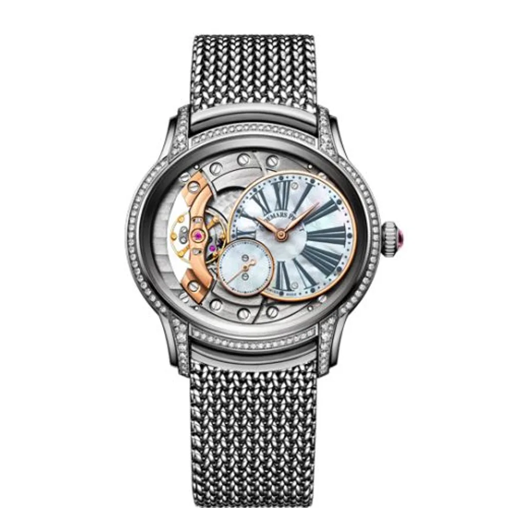 Audemars Piguet Millenary Hand-wound White Gold / Mother of Pearl / Bracelet