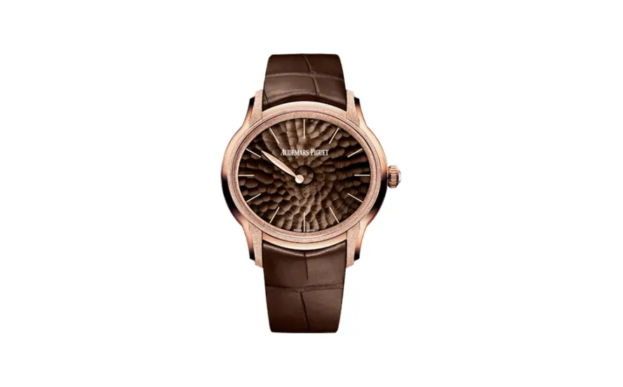 Audemars Piguet Millenary Frosted Gold Philosophique Pink Gold / Brown