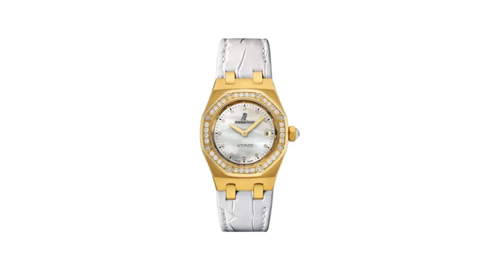 Audemars Piguet Royal Oak Selfwinding 77321 Yellow Gold / Diamond / MOP / Alligator