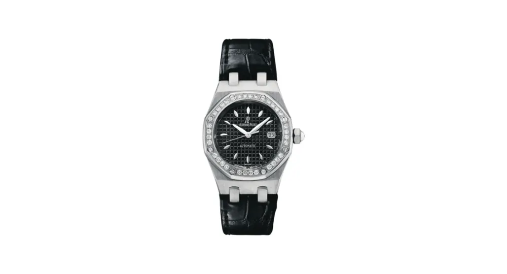 Audemars Piguet Royal Oak Selfwinding 77321 Stainless Steel / Diamond / Black / Alligator