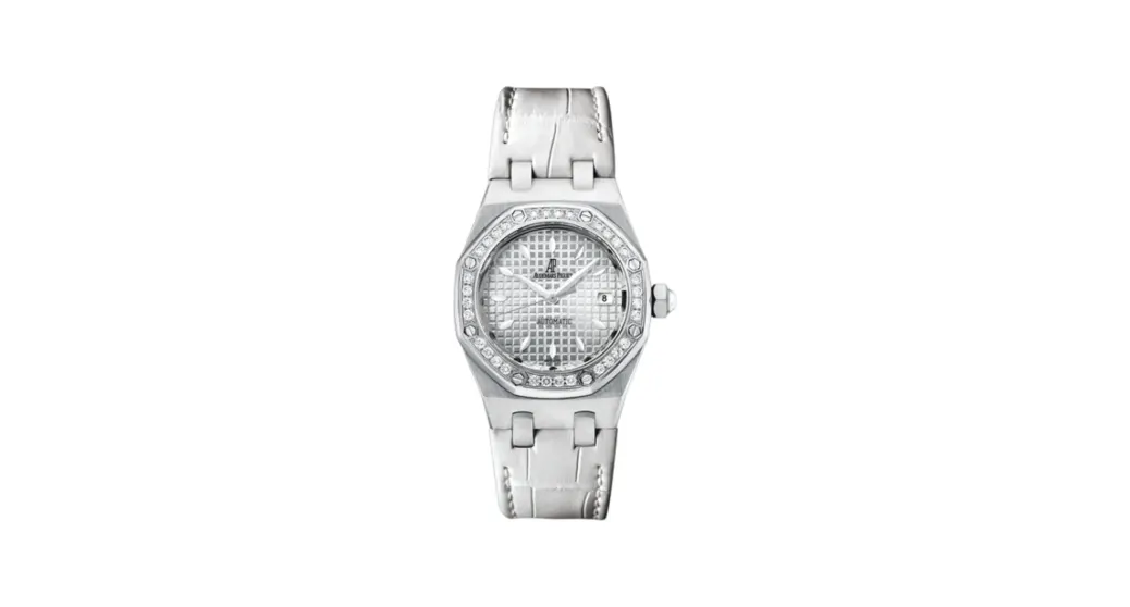 Audemars Piguet Royal Oak Selfwinding 77321 Stainless Steel / Diamond / Silver / Alligator
