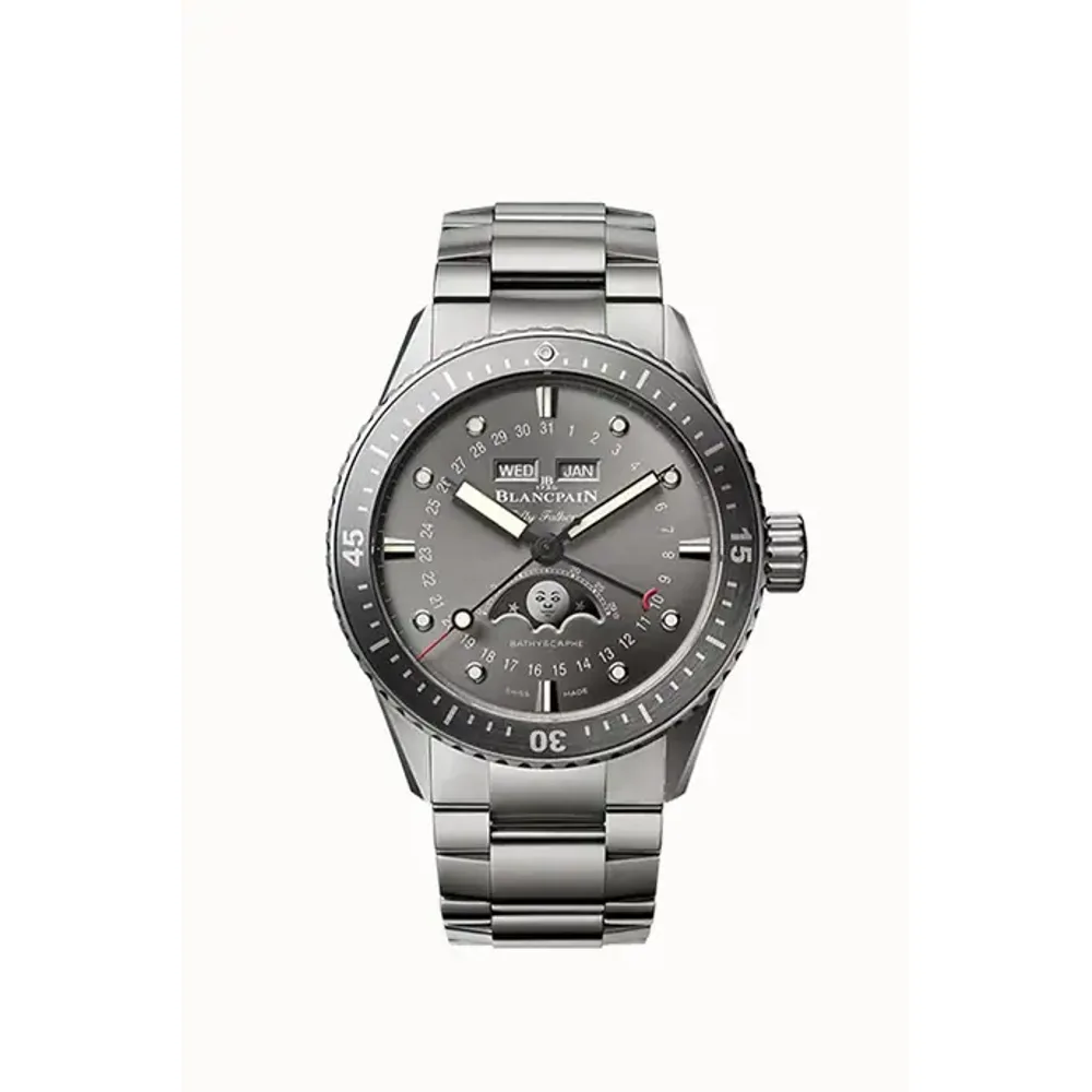 Blancpain Fifty Fathoms Bathyscaphe Quantième Complet Phases de Lune, Caliber 6654.P.4