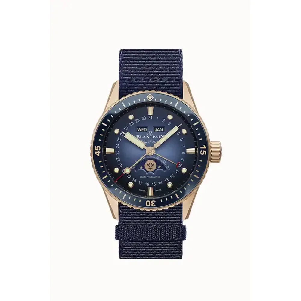 Blancpain Fifty Fathoms Bathyscaphe Quantième Complet Phases de Lune, Caliber 6654.P.4