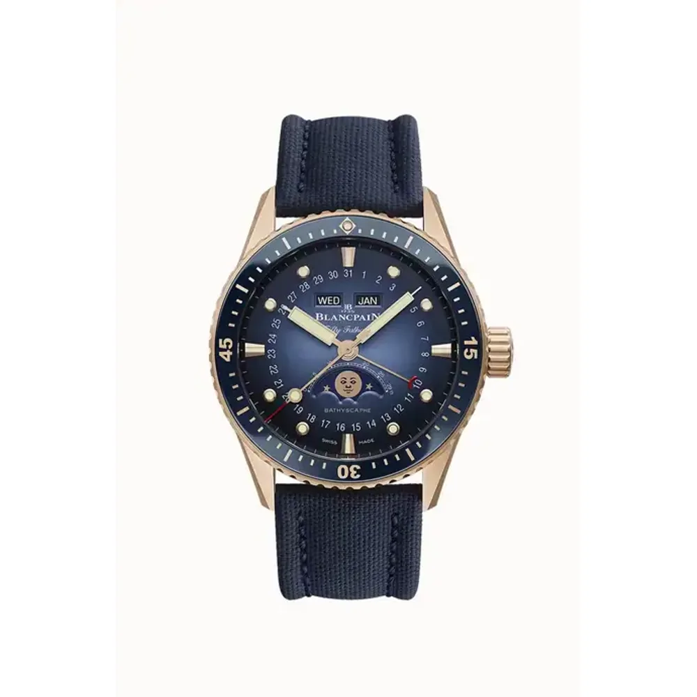 Blancpain Fifty Fathoms Bathyscaphe Quantième Complet Phases de Lune, Caliber 6654.P.4
