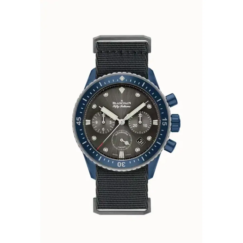 Blancpain Fifty Fathoms Bathyscaphe Chronographe Flyback Ocean Commitment II, Caliber F385