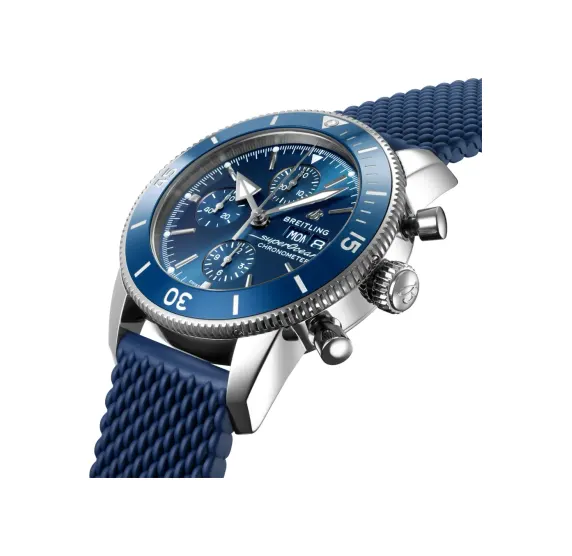 Breitling Superocean Heritage Chronograph 44, Stainless steel · 44 mm · Blue