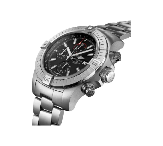 Breitling Super Avenger Chronograph 48, Stainless steel · 48 mm · Black