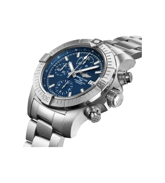 Breitling Avenger Chronograph 43, Stainless steel · 43 mm · Blue