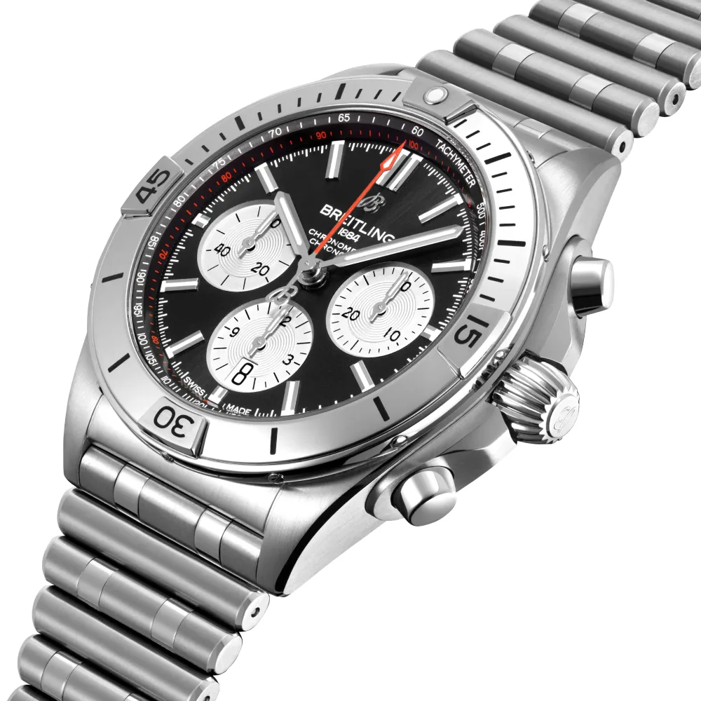 Breitling Chronomat B01 42, Stainless steel · 42 mm · Black