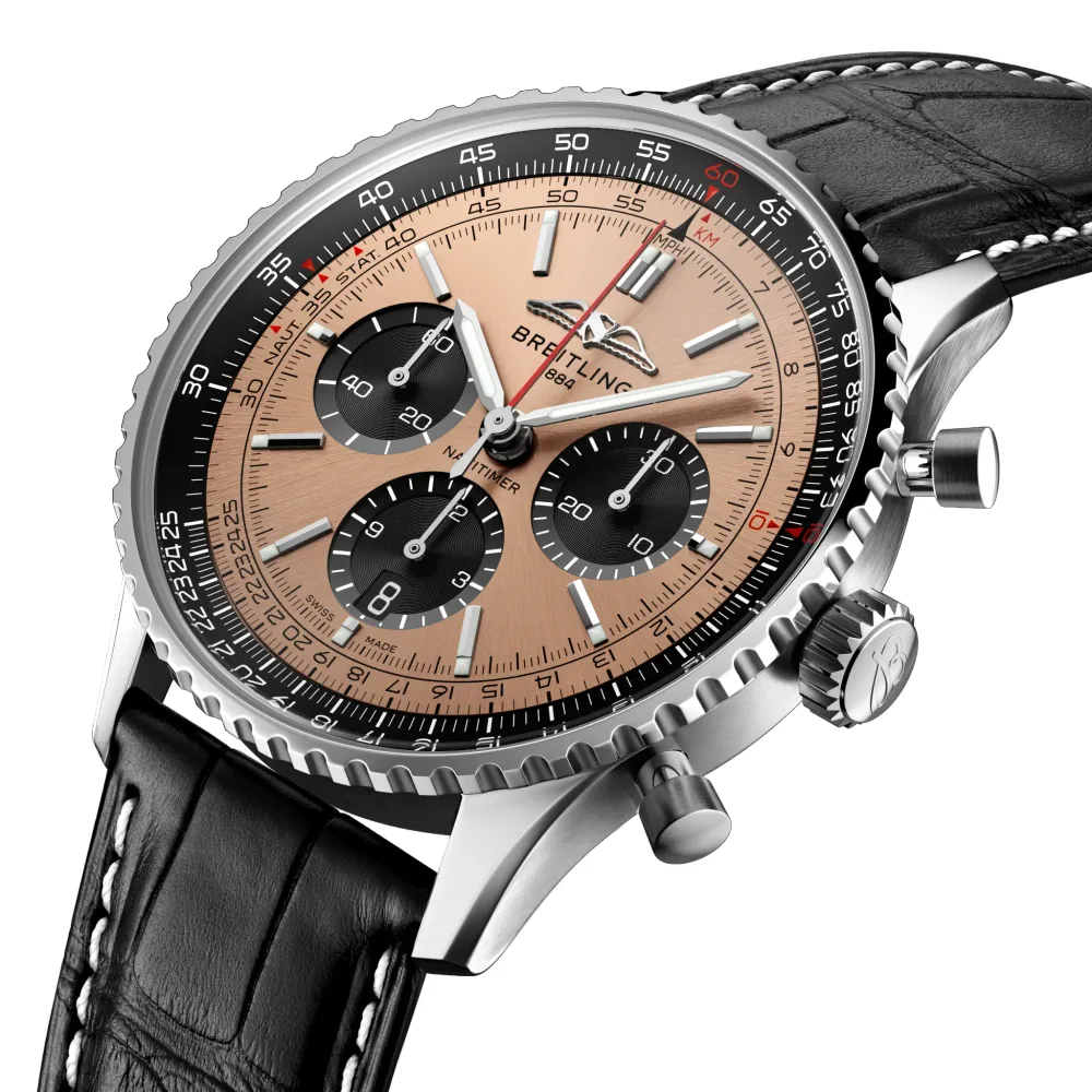 Breitling Navitimer B01 Chronograph 43, Stainless steel · 43 mm · Copper