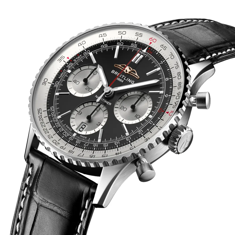 Breitling Navitimer B01 Chronograph 41, Stainless steel · 41 mm · Black