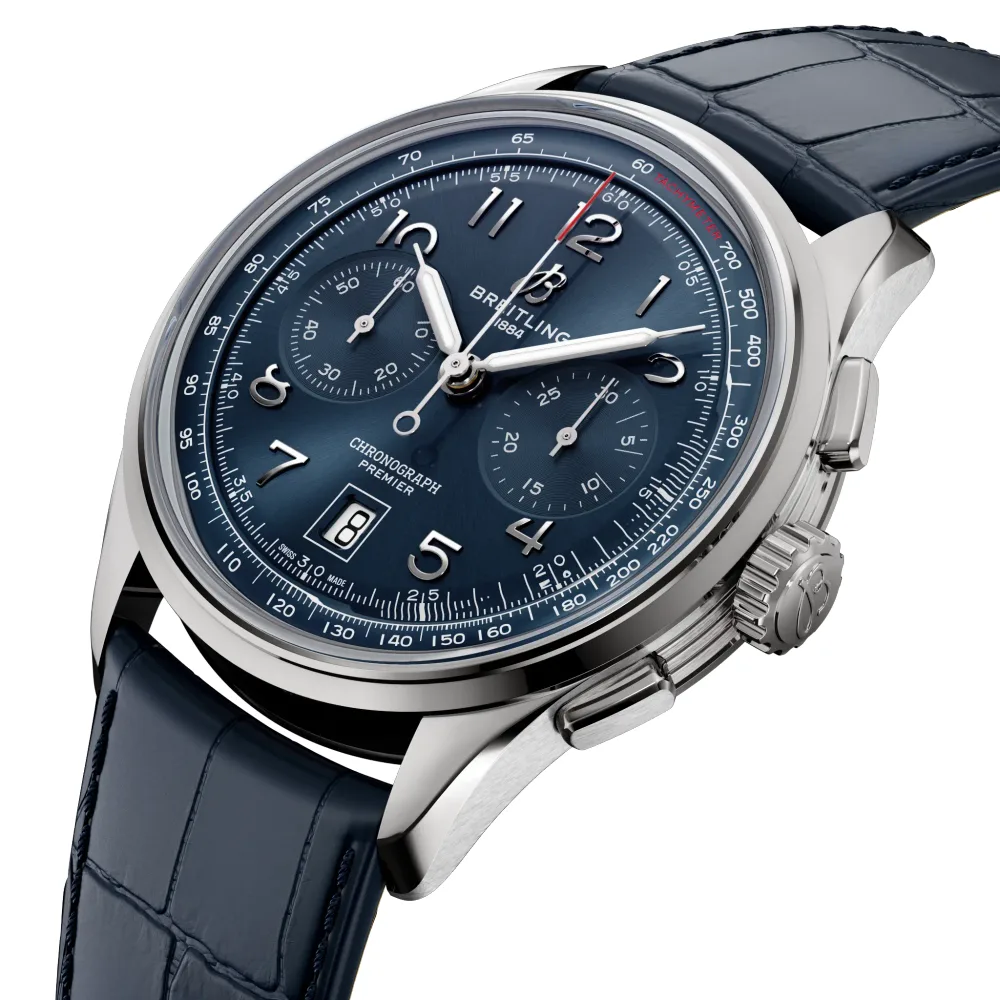 Breitling Premier B01 Chronograph 42, Stainless steel · 42 mm · Blue