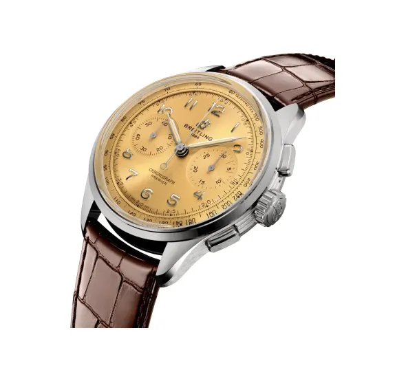 Breitling Premier B09 Chronograph 40, Stainless steel · 40 mm · Champagne