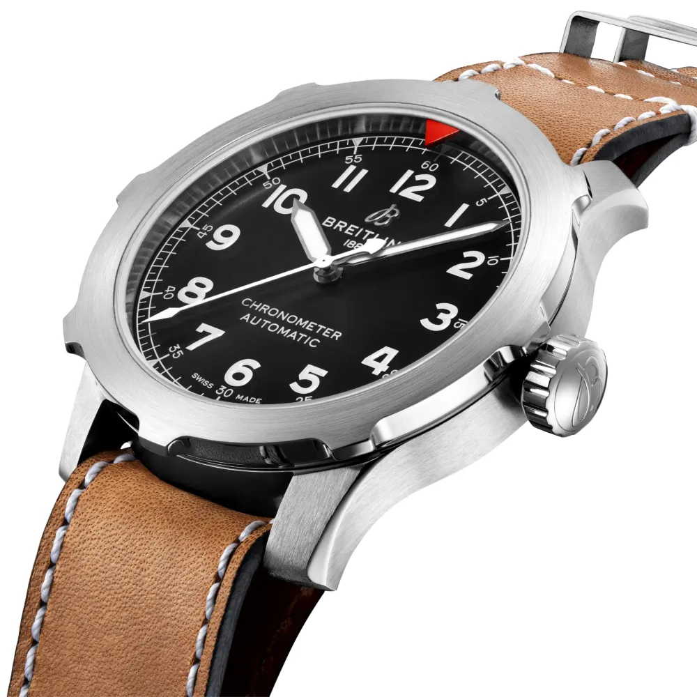 Breitling Aviator SUPER 8 B20 Automatic 46, Stainless steel · 46 mm · Black