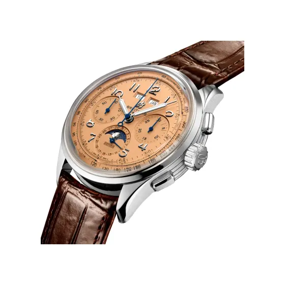 Breitling Premier B25 Datora 42, Stainless steel · 42 mm · Copper