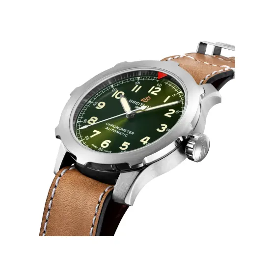 Breitling Aviator SUPER 8 B20 Automatic 46, Titanium · 46 mm · Green