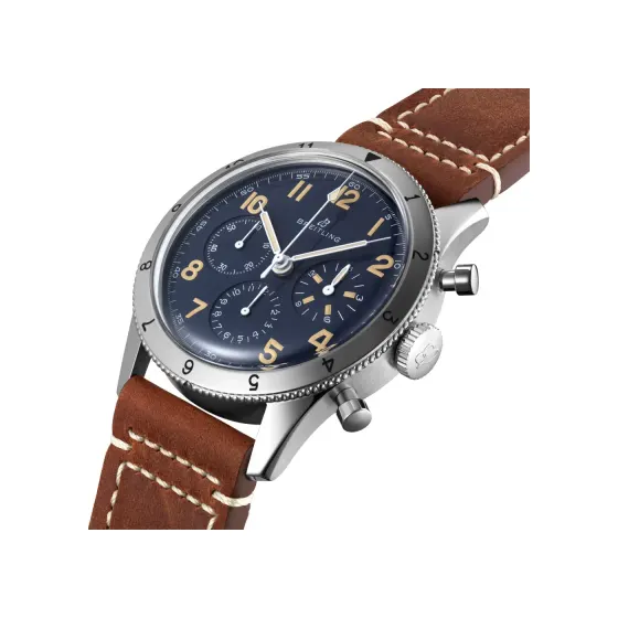 Breitling Classic AVI AVI 1953 Edition, Platinum · 41 mm · Blue