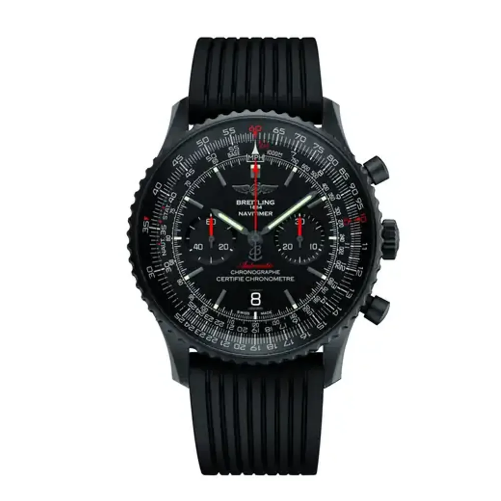 Breitling Navitimer B01 Chronograph 46, DLC-coated stainless steel · 46 mm · Black