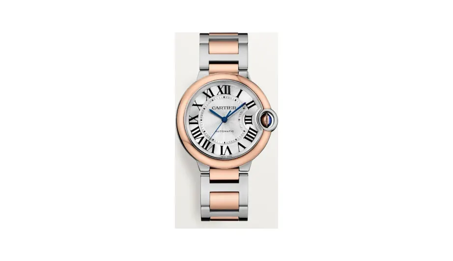 Cartier Ballon Bleu de Cartier, 36 mm, mechanical movement with automatic winding, rose gold, steel