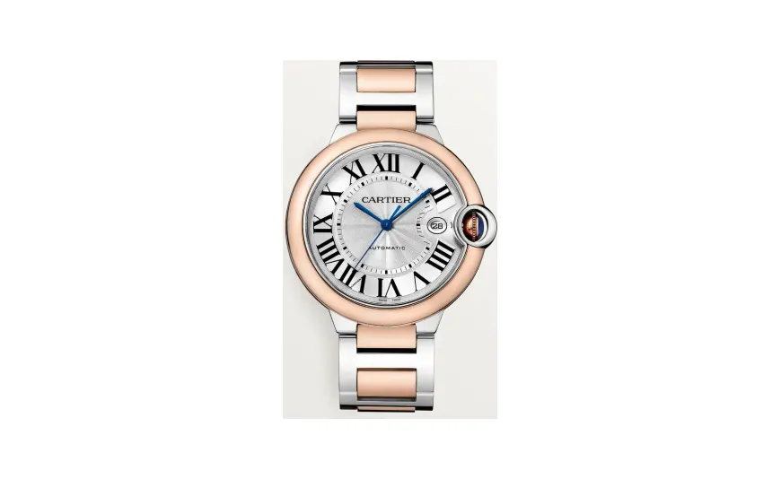 Cartier Ballon Bleu de Cartier, 42 mm, mechanical movement with automatic winding, rose gold, steel