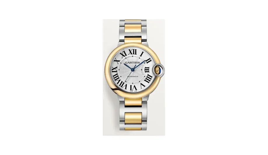 Cartier Ballon Bleu de Cartier, 36 mm, automatic mechanical movement, yellow gold, steel