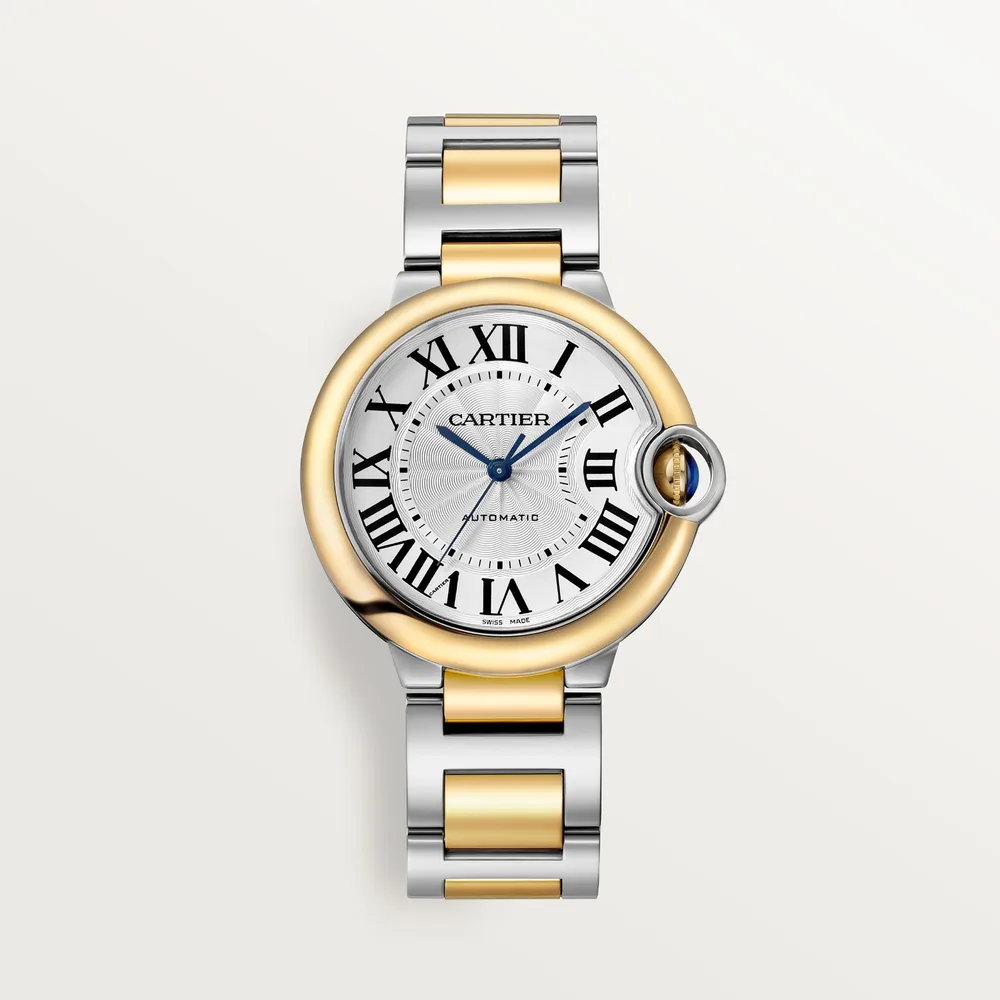 Cartier Ballon Bleu de Cartier, 36 mm, automatic mechanical movement, yellow gold, steel