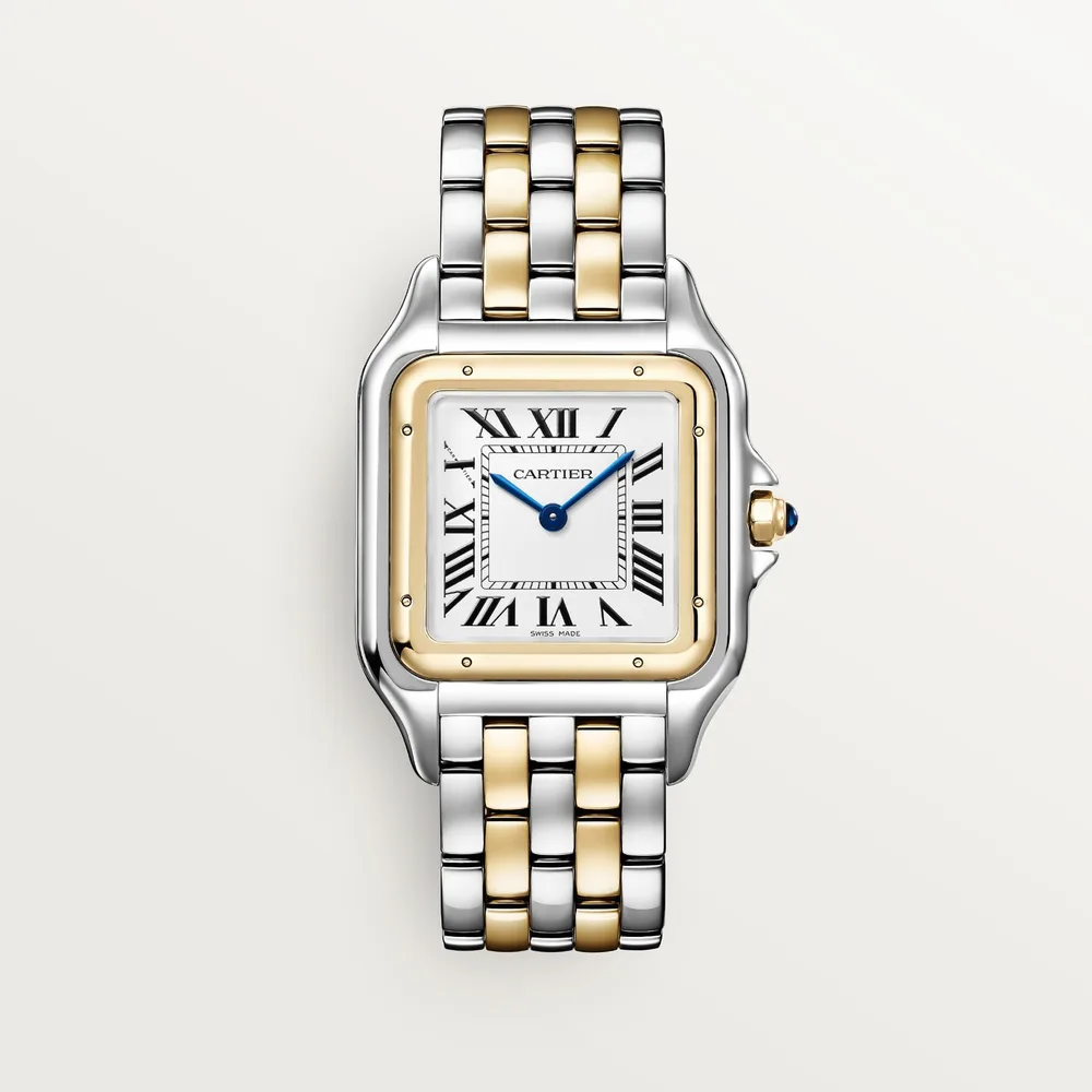 Cartier Panthère de Cartier, Large model, quartz, yellow gold, steel