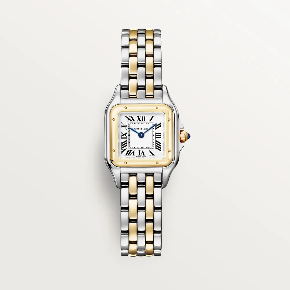 Cartier Panthère de Cartier, Small model, quartz movement, yellow gold, steel