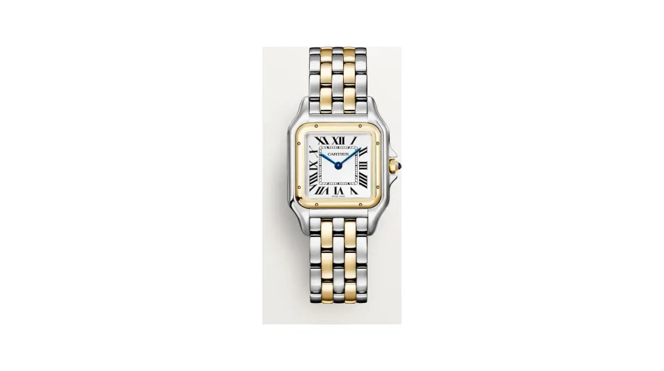 Cartier Panthère de Cartier, Medium model, quartz movement, yellow gold, steel